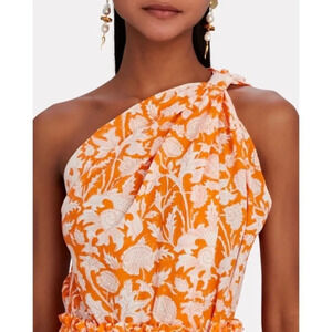 Charina Sarte Botanica Knotted Floral Top